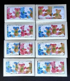 クマデザインタオル2枚✕8箱セット