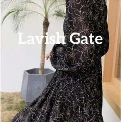 Lavish Gate ヴィンテージフラワー柄　ワンピース シアー素材