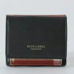 【新品】ブルーレーベルクレストブリッジ　二つ折り財布　赤　バーバリー　114