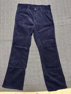 Wrangler ネイビー コーデュロイ フレアパンツ