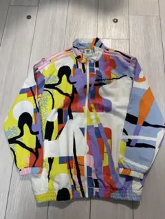 adidas マルチカラー ジップアップジャケット