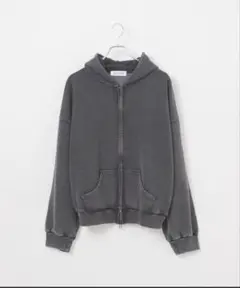 JERZEES別注ZIP UP HOODIE ダークグレー ジップアップパーカーのサムネイル