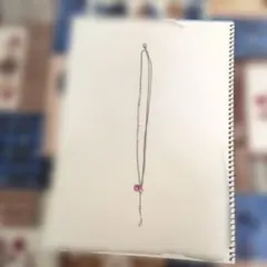 ピンクビーズ付きアンクルブレスレット