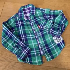BABY DOLL リバーシブル チェック　シャツ 110