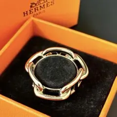 ス*ー様 HERMES ルカデ シェーヌダンクル スカーフリング シルバー ス*ー様 HERMES ルカデ シェーヌダンクル スカーフリング シルバー