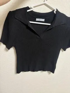 2PINK ブラック ポロシャツ 半袖