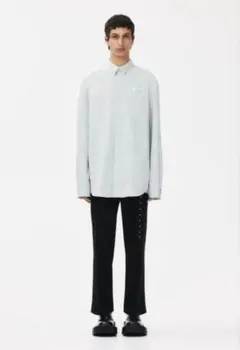 Rokh×h&m オーガニックコットン ストライプシャツ