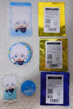 呪術廻戦　ダイバーシティ東京　カード　缶バッジ　アクリルスタンド　五条悟　3点