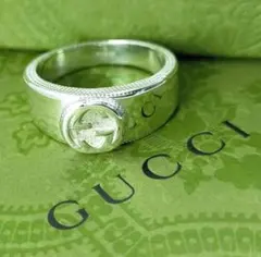 ◇【GUCCI】インターロッキング　G　リング　１９号　1883のサムネイル