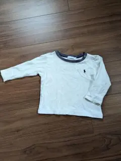 ラルフローレン　ポロ　刺繍入り　ホワイト　長袖Tシャツ　ロンＴ　70 80