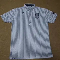 FILA GOLF ストライプ柄 半袖シャツ Mサイズ　ゴルフウェア