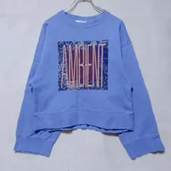 スライ ロゴプリント クロップド スウェット ブルー (F) コットンのサムネイル