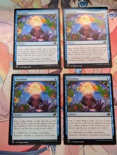 MTG　定業/Preordain　英語　4枚　J22