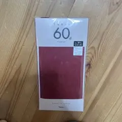 Tabio 靴下屋60デニールプレミアムタイツ ダークレッド