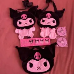 クロミ ぬいぐるみポシェット 3種＆缶バッジ2個セット