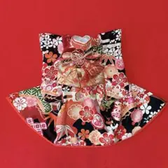 即納✨犬の着物✨犬用本格大振袖 XS お引き摺り 紫系 正絹金彩入り 犬服 即納✨犬の着物✨犬用本格大振袖 XS お引き摺り 紫系 正絹金彩入り 犬