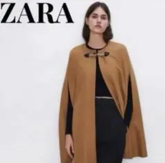 完売品 ZARA ザラ MANTECO社生地使用 ウール ケープコート ZARA - ZARA ケープコートの通販 by y's shop｜ザラならラクマ