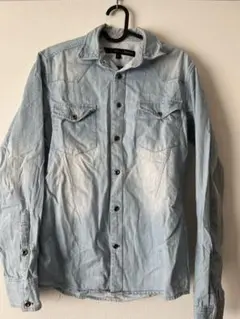 SCHLÜSSEL 牛仔襯衫 M 尺寸 淺藍色