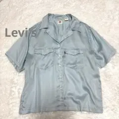 Levis オープンカラーシャツ　ブルー 【新品未使用】　日本サイズLのサムネイル