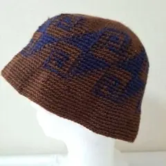 クラッシャーハット 163グラニー　クロシェハット　ハンドメイド