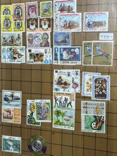 世界の使用済み切手　カタール編