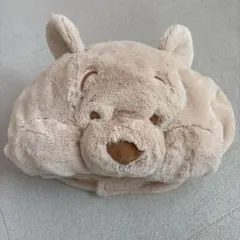 【美品】ディズニー プーさん ファンキャップ 被り物 もこもこ