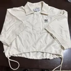 訳ありadidas ポロシャツ 半袖 クロプト丈 アイボリーXSのサムネイル