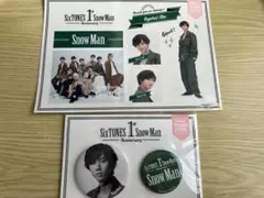 SnowMan 阿部亮平 1st Anniversary 缶バッジ ステッカー