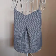 GUギンガムチェックキャミソール