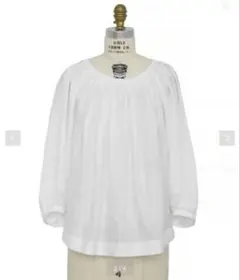 24SS ドゥロワー FALL1 タックボーダーショートスリーブブラウス | Mercari