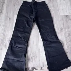 GU フレアジーンズ丈短め