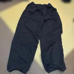 キッズ ロングパンツ ブラック 無地