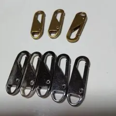 シルバー ファスナー交換用引き手 　ジッパープル 7個セット DIY・修理用