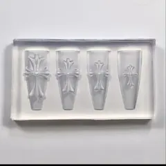 高品質 韓国風 クロスネイルモールド シリコン型 3Dネイルパーツ 十字架