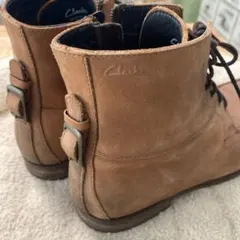 美品　クラークス　メンズ　レザー　ショートブーツ　25.5㎝　ヌバック