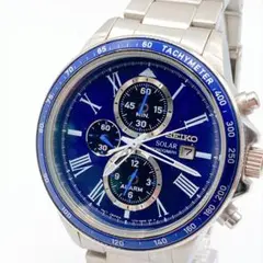 極美品/メンテ済】SEIKO クロノグラフ6T63-00B0 ブルー文字盤 - メルカリ