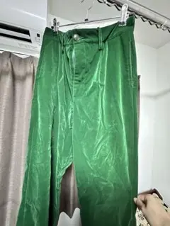 Backers ベルベット 緑色 パンツ M