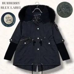バーバリーブルーレーベル　モッズコート　ミリタリージャケット　リアルファー　38 2026年最新】BURBERRY BLUE LABEL レディース モッズコートの人気
