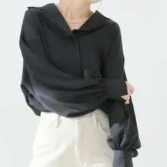 Spick & Span Orivar Sat ブラウス シャツ ブラックのサムネイル