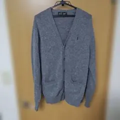 EAST BOY グレー Vネック カーディガン