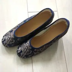 チャイナシューズ　ウェッジソール