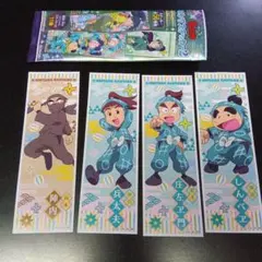 忍たま乱太郎　ロングステッカー２　４種