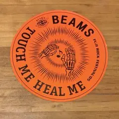 【BEAMS】2005' フジロックステッカー　オレンジのサムネイル