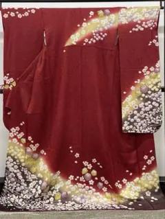 振袖 金駒 金彩 金通し 辻ヶ花 絞り 身丈175cm トールサイズMO3776 