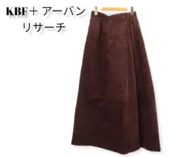 KBF＋ アーバンリサーチ コーデュロイワイドフレア ラップ フリー　ワイン