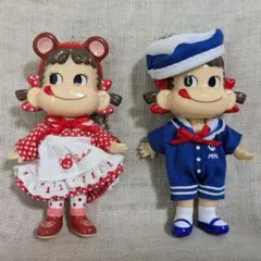 不二家 プリティペコちゃん キーホルダー ペコちゃん 水兵ペコ シークレット2体