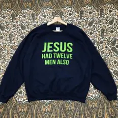 海外古着 GILDAN ギルダン イエス・キリスト 12使徒 ロゴスウェット