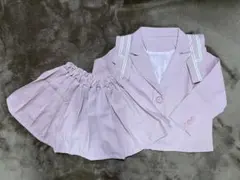 在庫処分【送料込み】新品♡女の子130㎝　ピンク制服韓国風　卒園入学　結婚式