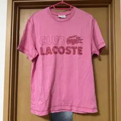 LACOSTE Tシャツ ピンク CLUB LACOSTE