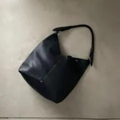 アニヤハインドマーチ レザー ハンドバッグ ワンショルダーバッグ ネイビー